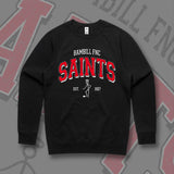 BAMBILL FNC VARSITY CREW NECK JUMPER - BLACK