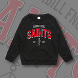 BAMBILL FNC VARSITY CREW NECK JUMPER - BLACK (KIDS)