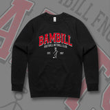 BAMBILL FNC VARSITY CREW NECK JUMPER - BLACK