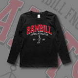 BAMBILL FNC VARSITY L/S TEE - BLACK (KIDS)