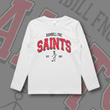 BAMBILL FNC VARSITY L/S TEE - WHITE (KIDS)