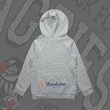 BRUCE ROCK FC VARSITY HOODIE - GREY MARLE - Front & Back