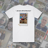 DANNY'S BUCKS TEE - WHITE Front + Back