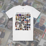 DANNY'S BUCKS TEE - WHITE Front + Back
