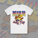 DEAGLES NETBALL TRIP TEES - WHITE (Front & Back)
