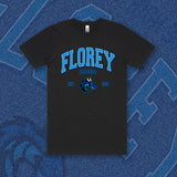 FLOREY DRAGONS TEE - BLACK