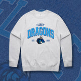 FLOREY DRAGONS CREW NECK JUMPER - GREY MARLE