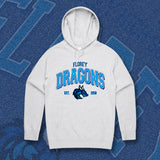FLOREY DRAGONS HOODIE - GREY MARLE