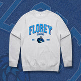 FLOREY DRAGONS CREW NECK JUMPER - GREY MARLE