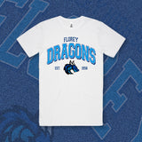 FLOREY DRAGONS TEE - WHITE
