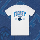 FLOREY DRAGONS TEE - WHITE