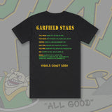 GARFIELD FOOTY TRIP 2024 TEE - BLACK Front & Back