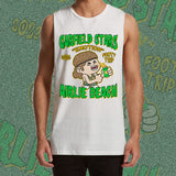 GARFIELD FOOTY TRIP 2023 TANK - WHITE Front & Back Names