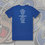 KELMSCOTT BULLDOGS 2025 TRIP - FRONT & BACK TEE - BRIGHT ROYAL