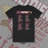 NULLAWIL 2023 PREMIERSHIP TEE - BLACK (Front & Back)