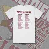 NULLAWIL 2023 PREMIERSHIP TEE - WHITE (Front & Back)
