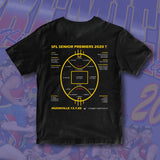 HUONVILLE LIONS PREMIERS TEE - Black Front & Back