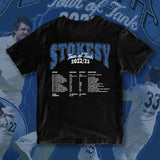 STOKESY BOOTLEG TEE - BLACK - FRONT & BACK