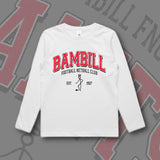 BAMBILL FNC VARSITY L/S TEE - WHITE (KIDS)