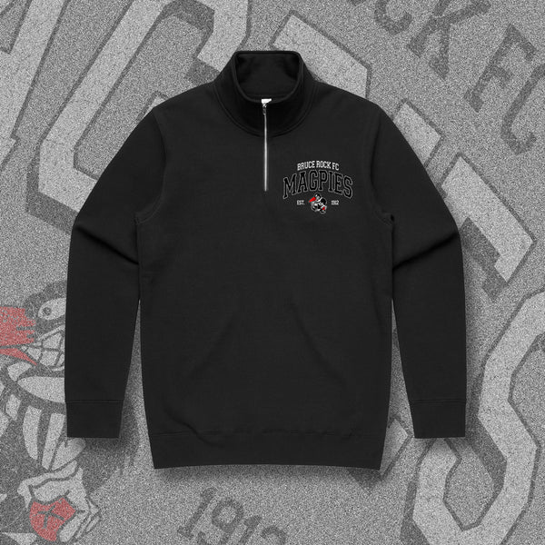 BRUCE ROCK FC QTR ZIP - BLACK