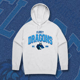 FLOREY DRAGONS HOODIE - GREY MARLE