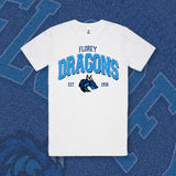 FLOREY DRAGONS TEE - WHITE