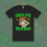 GARFIELD FOOTY TRIP 2023 TEE - BLACK Front & Back