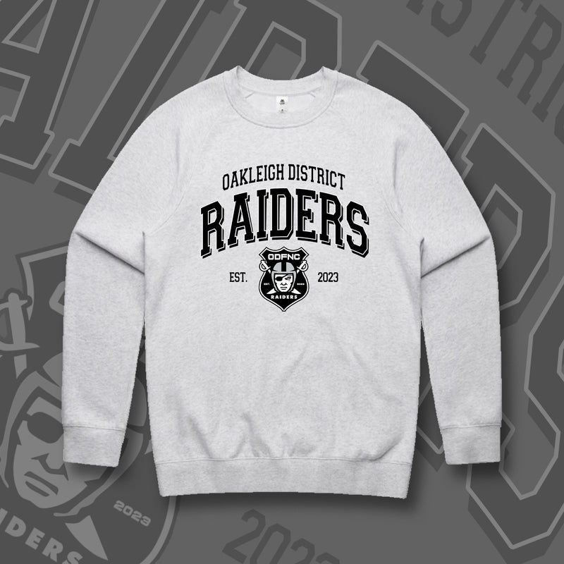 OAKLEIGH DISTRICT RAIDERS - ADULT JUMPER - GREY MARLE