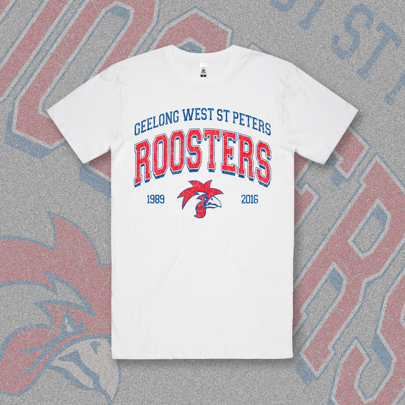 GWSP ROOSTERS VARSITY TEE - WHITE