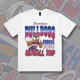 (Ladies Sizes) TARRA NETBALL TRIP TEE 2026 - WHITE Front & Back