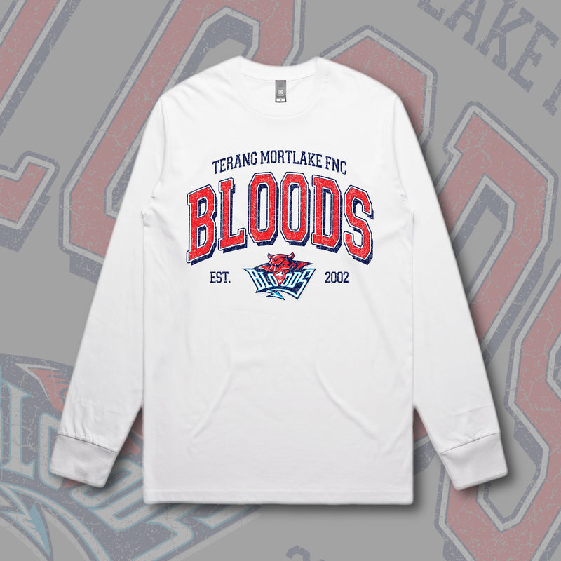 (KIDS) TERANG MORTLAKE FNC VARSITY LONG SLEEVE TEE - WHITE