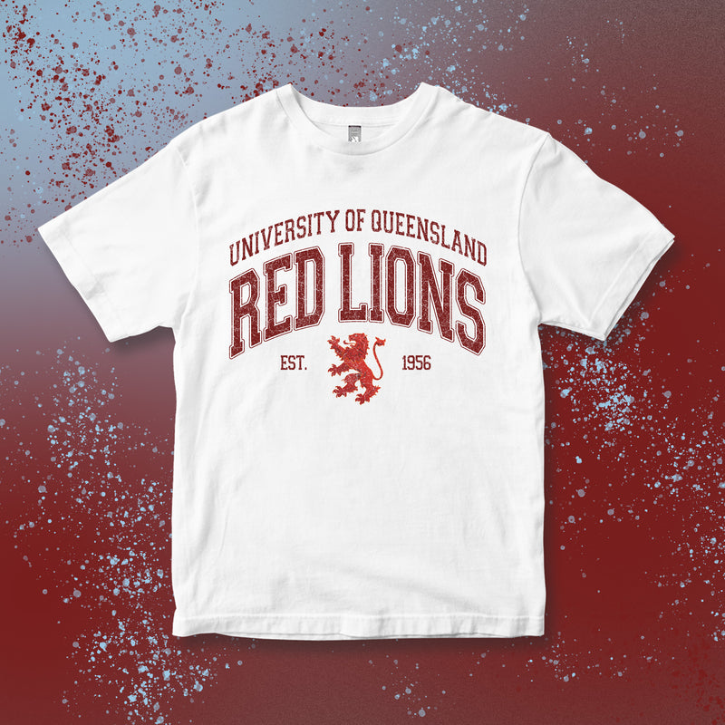 UQAFC RED LIONS VARSITY TEE - WHITE